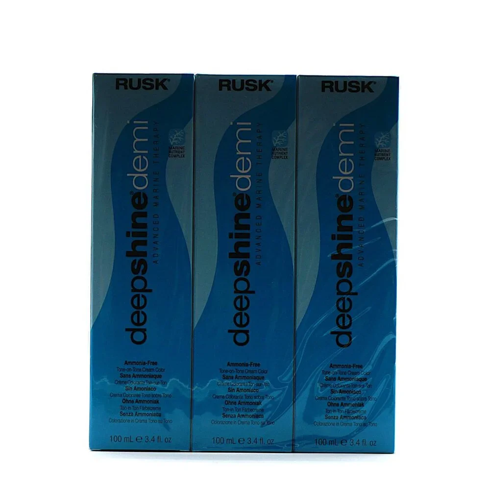 3 Pack Rusk Deepshine Demi 5.3G‎ Light Golden Brown NEW